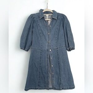 H&M Denim Button-Up Dress